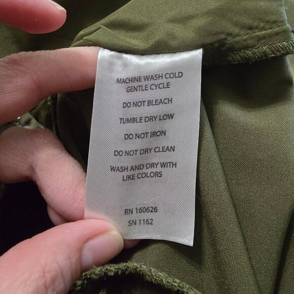 Three Sixty Six Quick Dry Light Weight Golf Pants In Olive Green Sz 16 - Picture 9 of 9